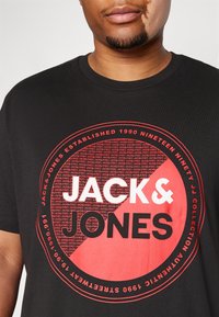 Jack & Jones JJLOYD LOOF TEE CREW NECK 2 PACK - Camiseta estampada - black/navy
