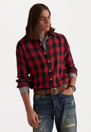 CUSTOM FIT PLAID DOUBLE-FACED SHIRT - Košile - red/black