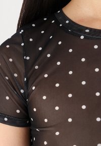 JJXX JXBLAKE MESH TOP - Trükipildiga T-särk - black