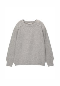 OVERSIZE - Stickad tröja - light grey