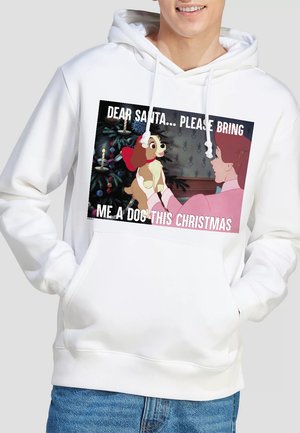 LADY AND THE TRAMP DOG FOR CHRISTMAS - Hoodie - white