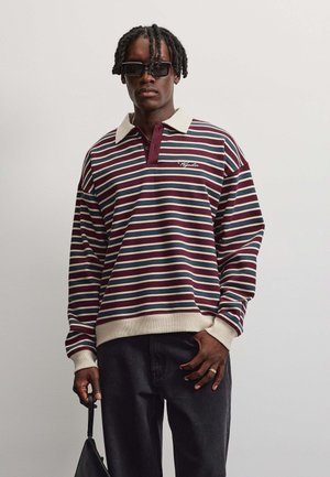 Pegador, PEGADOR OVERSIZED RUGBY POLO SWEATER CANNOBIO - Polo - rot