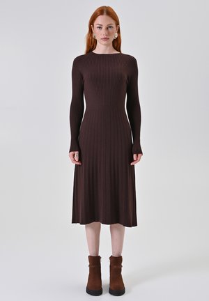 Abito in maglia - brown