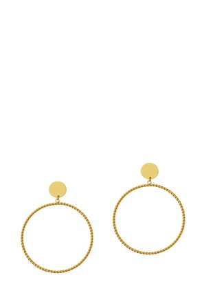 RUNDE STATEMENT- IM SEILSTRUKTUR LOOK - Ohrringe - gold-coloured