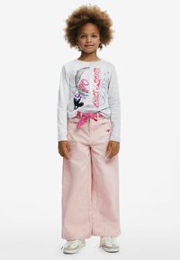 Desigual WIDE MELANGE - Relaxed fit -farkut - pink