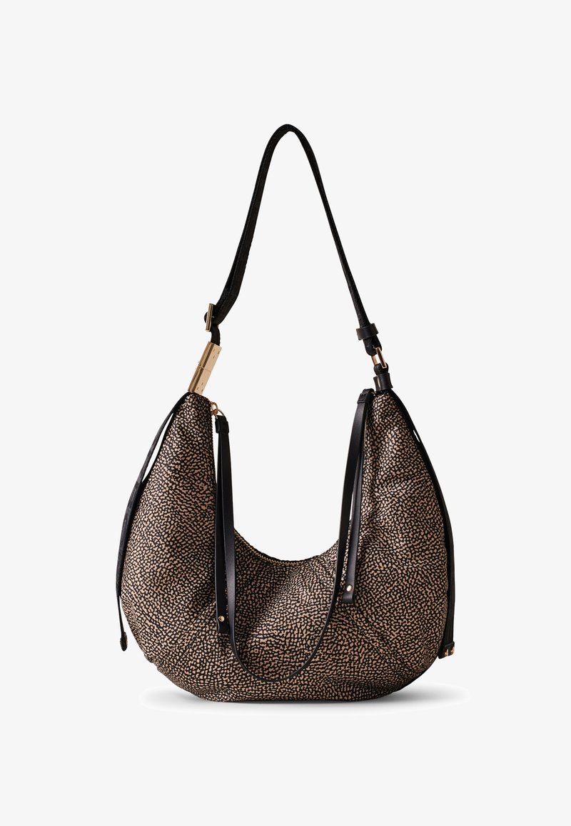 Borbonese FOLD SMALL - Bolso de mano - op natural black