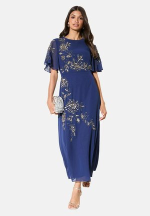 REGULAR FIT - SHORT SLEEVE  - Rochie maxi - navy