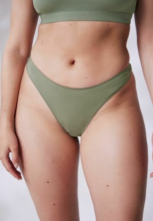 MID WAIST  3 PACK   - Spodní díl bikin - black nude khaki green