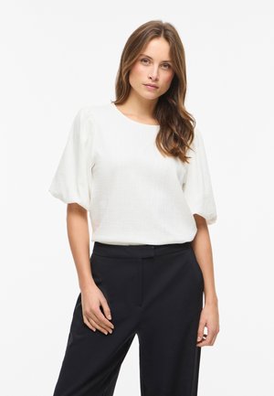 VILA VIMALORA O-NECK - Blouse - snow white