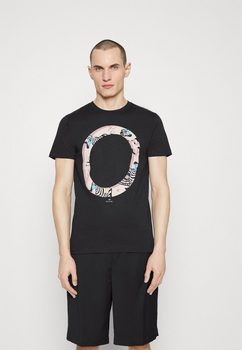 Ps Paul Smith Zebra Ring T Shirt Imprimé Blacknoir Zalandofr