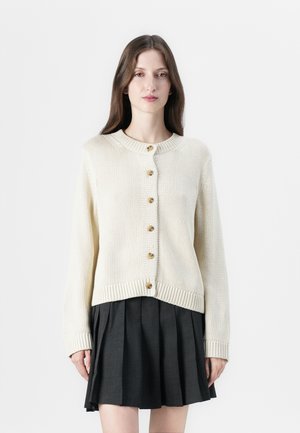 SLFIVY O NECK CARDIGAN - Strickjacke - birch