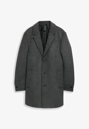 TOM TAILOR, Classic coat - dark grey black herringbone