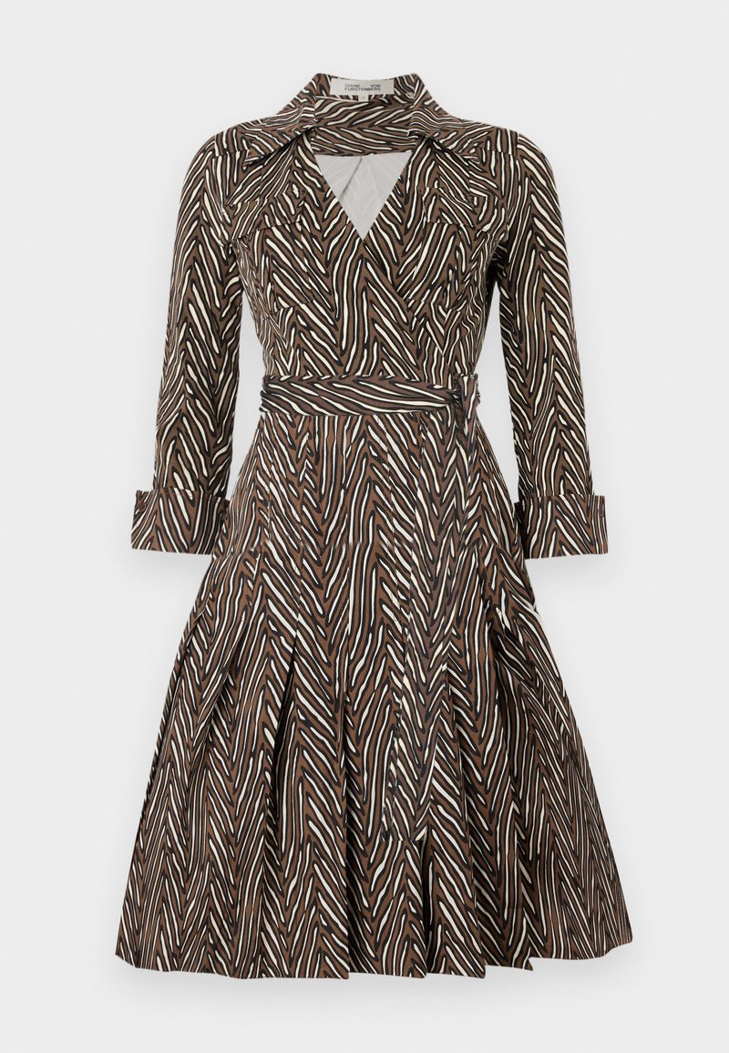 Diane von Furstenberg Blousejurk bruin Diane von Furstenberg Blousejurk bruin