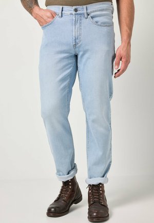 REGULAR FIT 5-POCKET BLEACHED - Jeans Straight Leg - bleached denim