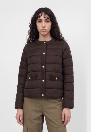MICHAEL Michael Kors, COLLARLESS PACKABLE JACKET - Леко яке - chocolate