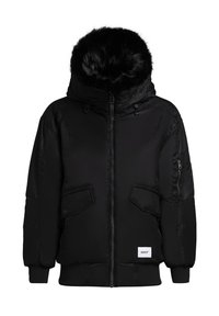 Khujo Parka Invernale Donna Babette – Cappuccio Con Pelliccia Sintetica Rimovibile, Nero, Taglia XL