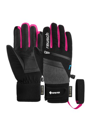 Reusch TRAVIS  - Fingerhandschuh -  blck blck melang pink glo