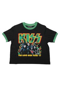 Paradiso Clothing KISS LOVE GUN TOUR RINGER CROP - Print T-shirt - black
