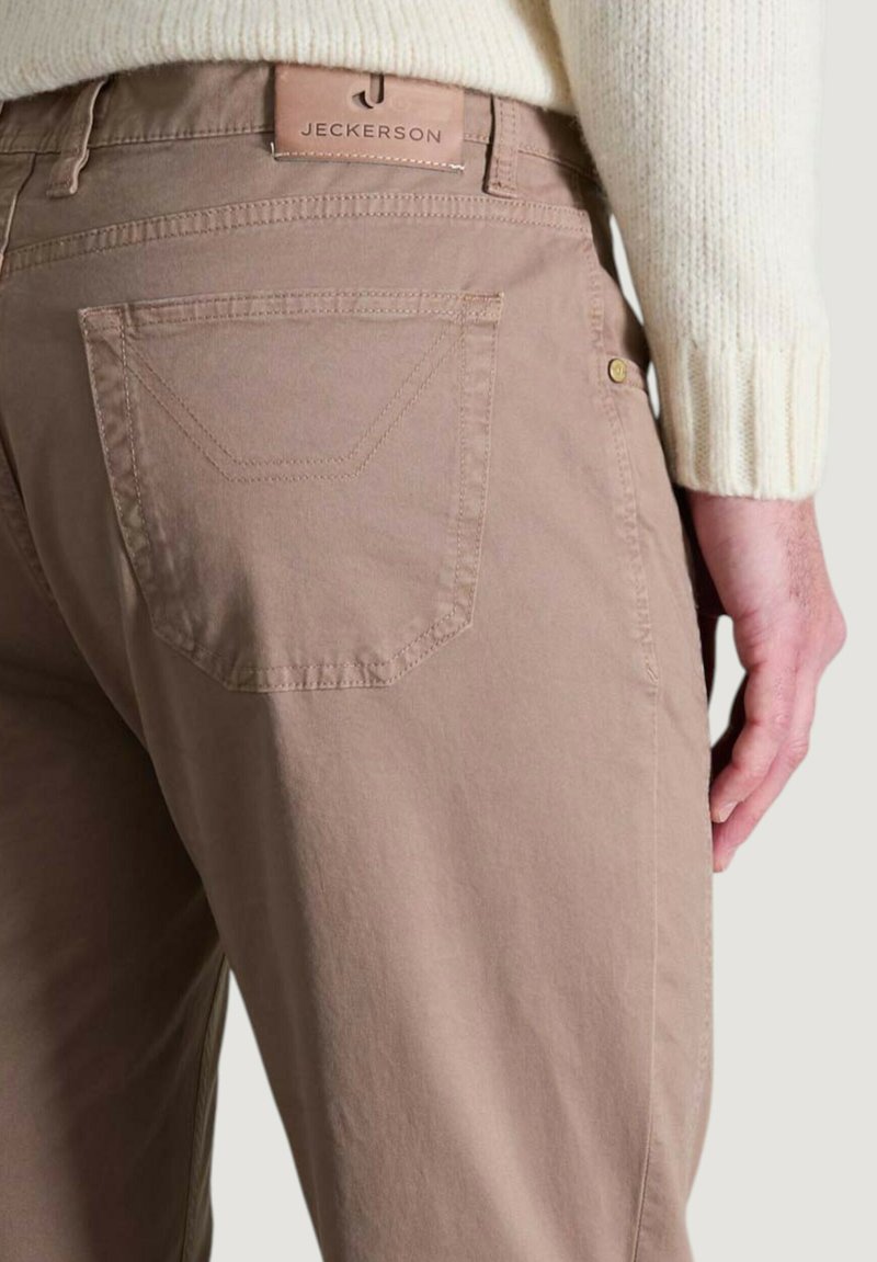 Pantalon Jeans Jeckerson Femme Taille 28 - Beige En Coton, Coupe Régulière, Occasion