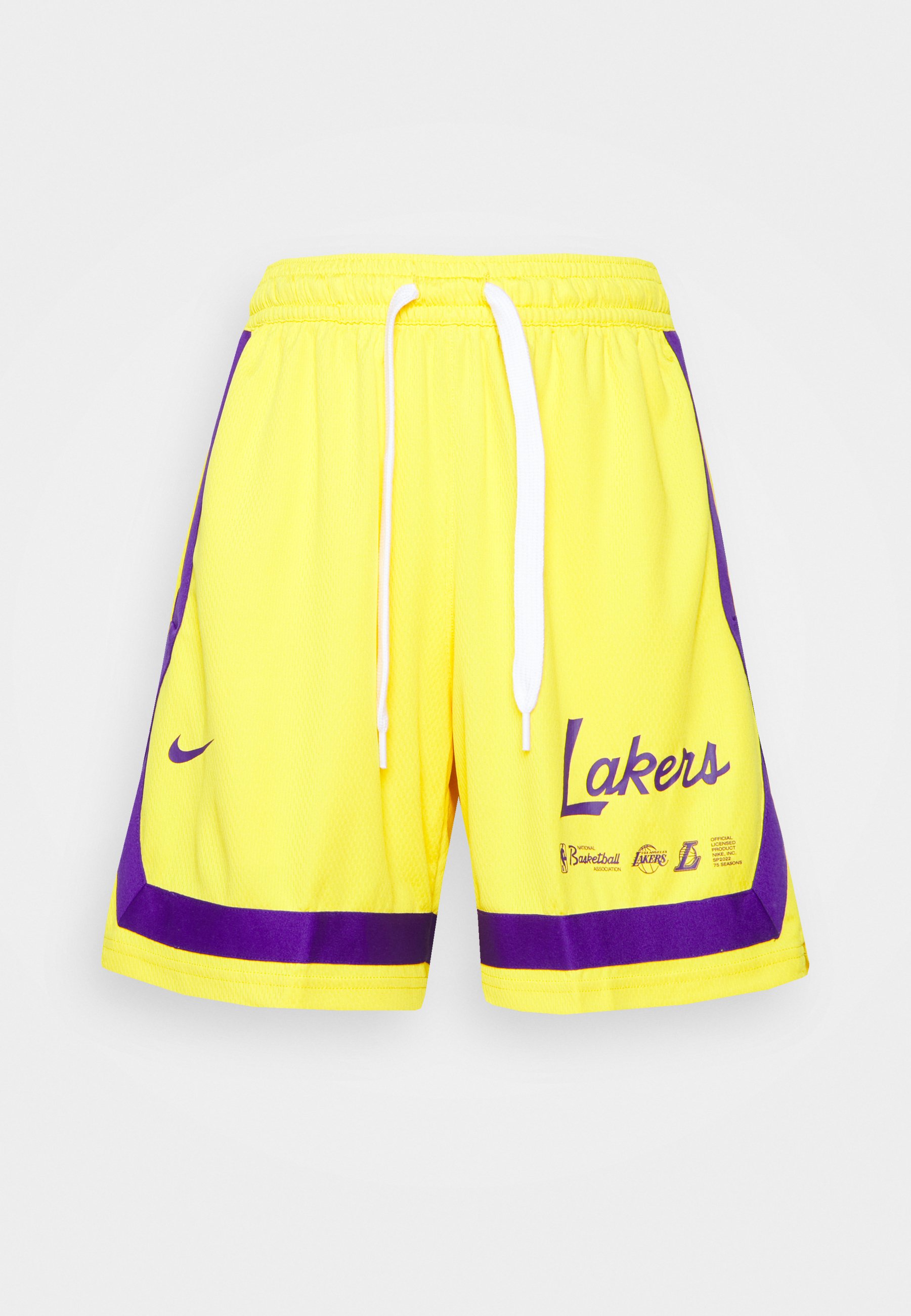 Nike Performance NBA LOS ANGELES LAKERS SHORT - Sports shorts -  amarillo/field purple/yellow - Zalando.ie