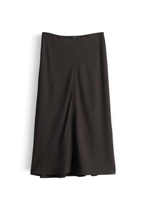 someday., RELAXED FIT MIDI - A-lijn rok - dark truffle