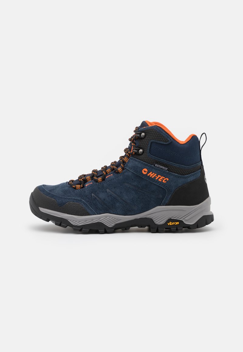 HI-TEC ENDEAVOUR WP - Hiking shoes - navy/black/orange