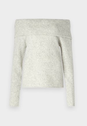 Gina Tricot, OFF SHOULDER SWEATER - Džemper - grey