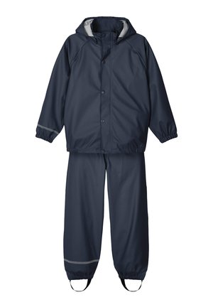 NKNDRY RAIN SET UNISEX - Lietaus kelnės - dark sapphire