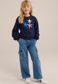 WE Fashion Sportinis megztinis - blue