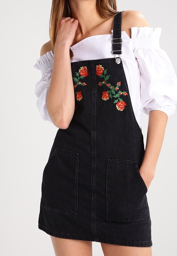 topshop black embroidered dress White Floral Embroidered Off Shoulder Ruffle Cut Out Tie Up Mini Dress –  Hot Miami Styles