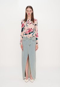 Diane von Furstenberg LONG SLEEVE SHIRT - Tops ar garām piedurknēm - light pink