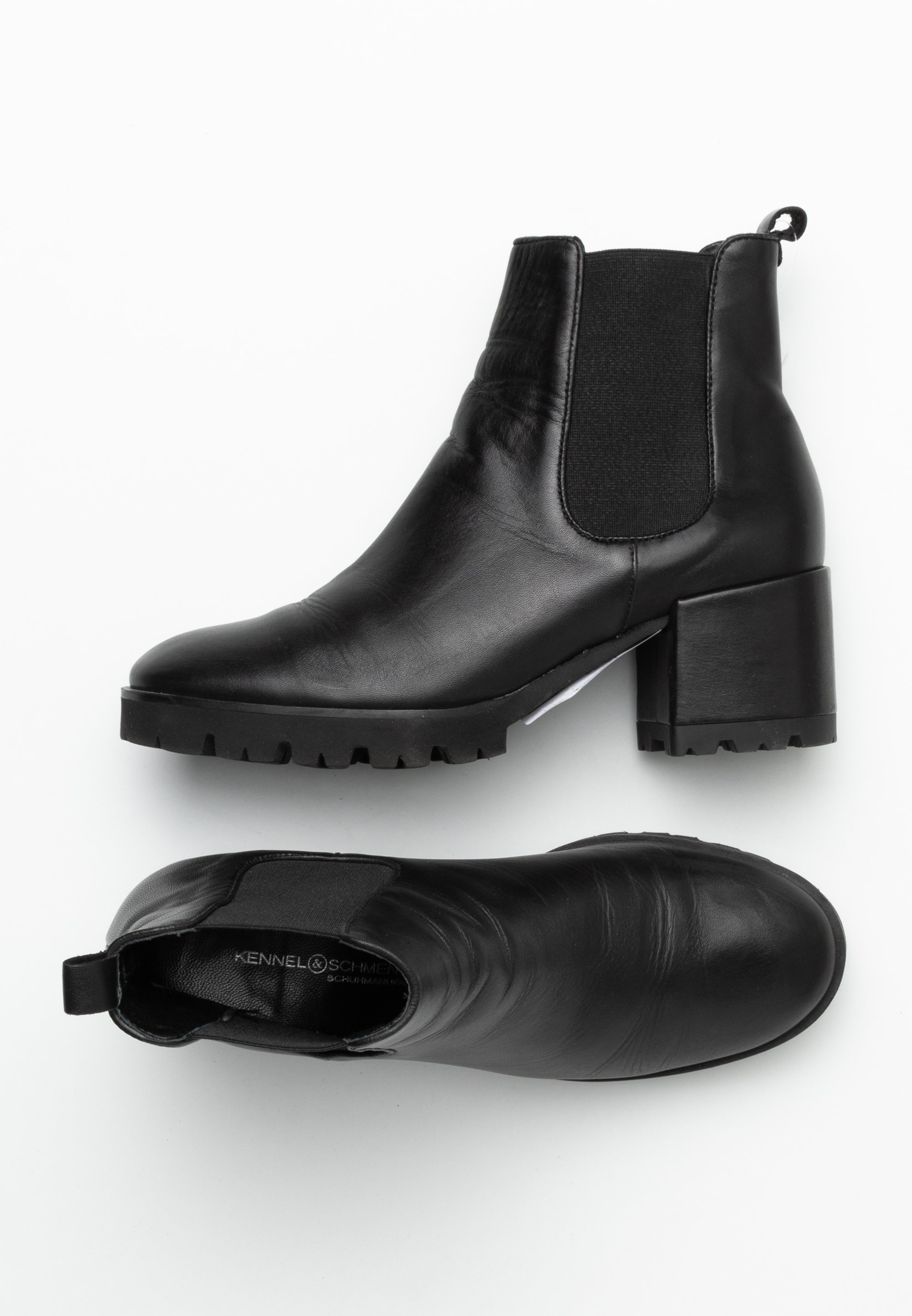 Stiefeletten Schwarze Boots 41 Chelsea Boots Schwarze Gefütterte