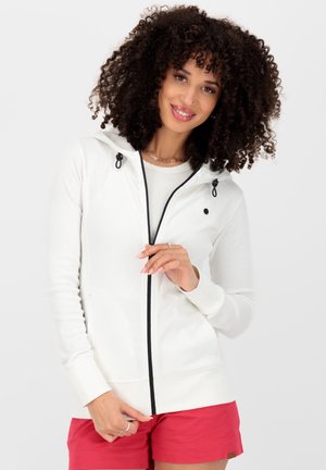 Felpa con zip - white