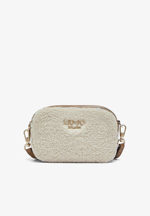 LIU JO, LIU JO SMALL CROSSBODY BAG IN TEDDY FABRIC - Bandolera - off-white