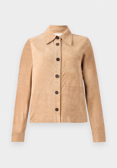 CLOSED JACKET - Lederjacke - beige