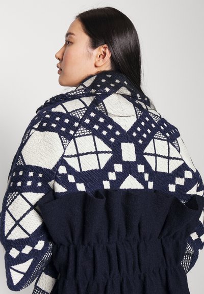 Teatum Jones THE DUDLEY COAT - Κλασικό παλτό - navy/ white