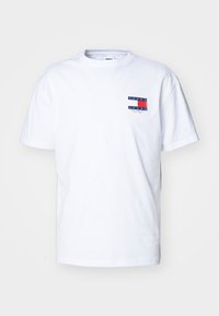 Tommy Jeans FLAG TEE UNISEX - Print T-shirt - white