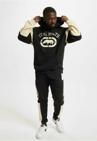 ecko unltd. Mikina s kapucí - black offwhite