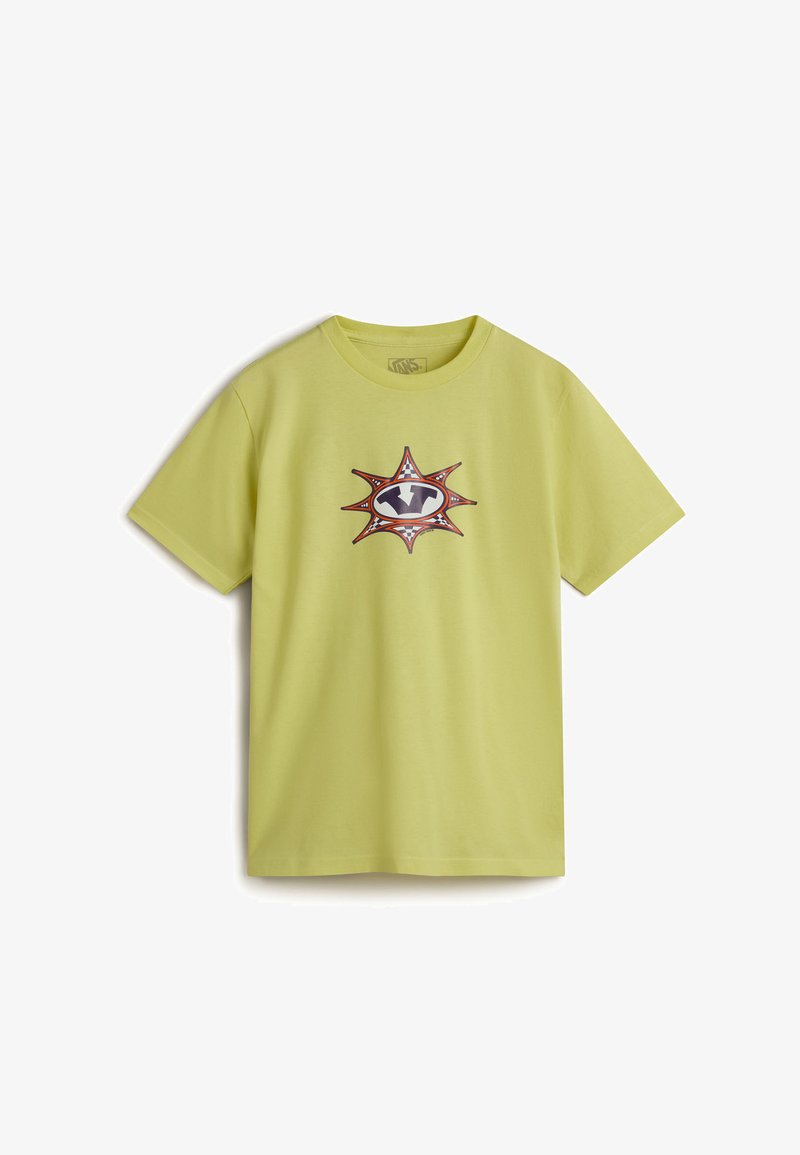 Vans STAR CHECKER - T-shirts print - light green