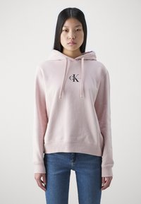 Calvin Klein Jeans MONOLOGO REGULAR HOODIE - Džemperis su gobtuvu - rose
