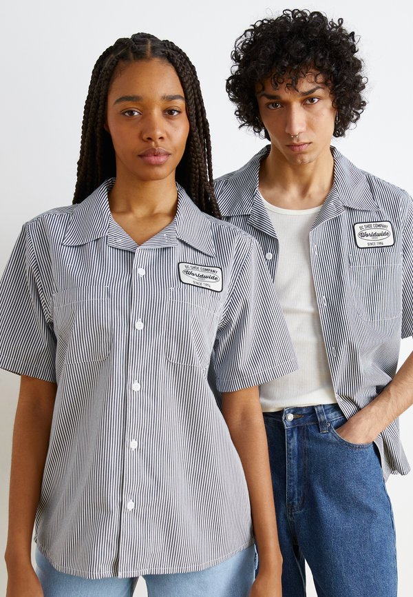 CIRCUIT BUTTON UNISEX - Button-down blouse - vintage indigo3