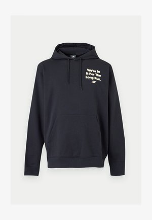 New Balance, FOGGY DAZE HOODIE - Hoodie - dark night