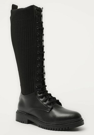 Schnürstiefel - black
