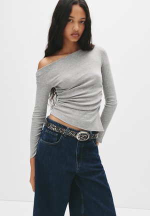 ASYMMETRIC - T-shirt à manches longues - light grey
