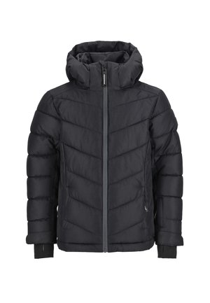 CERVINIA PUFFER SKI JR - Vinterjakker - black black