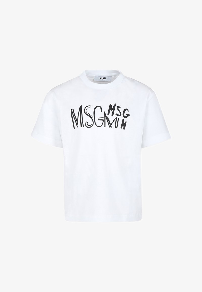 MSGM T-shirt con stampa - white