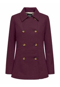 Kurzmantel - mauve wine