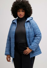 Ulla Popken REVERSIBLE  LINED - Vinterjacka - blue denim