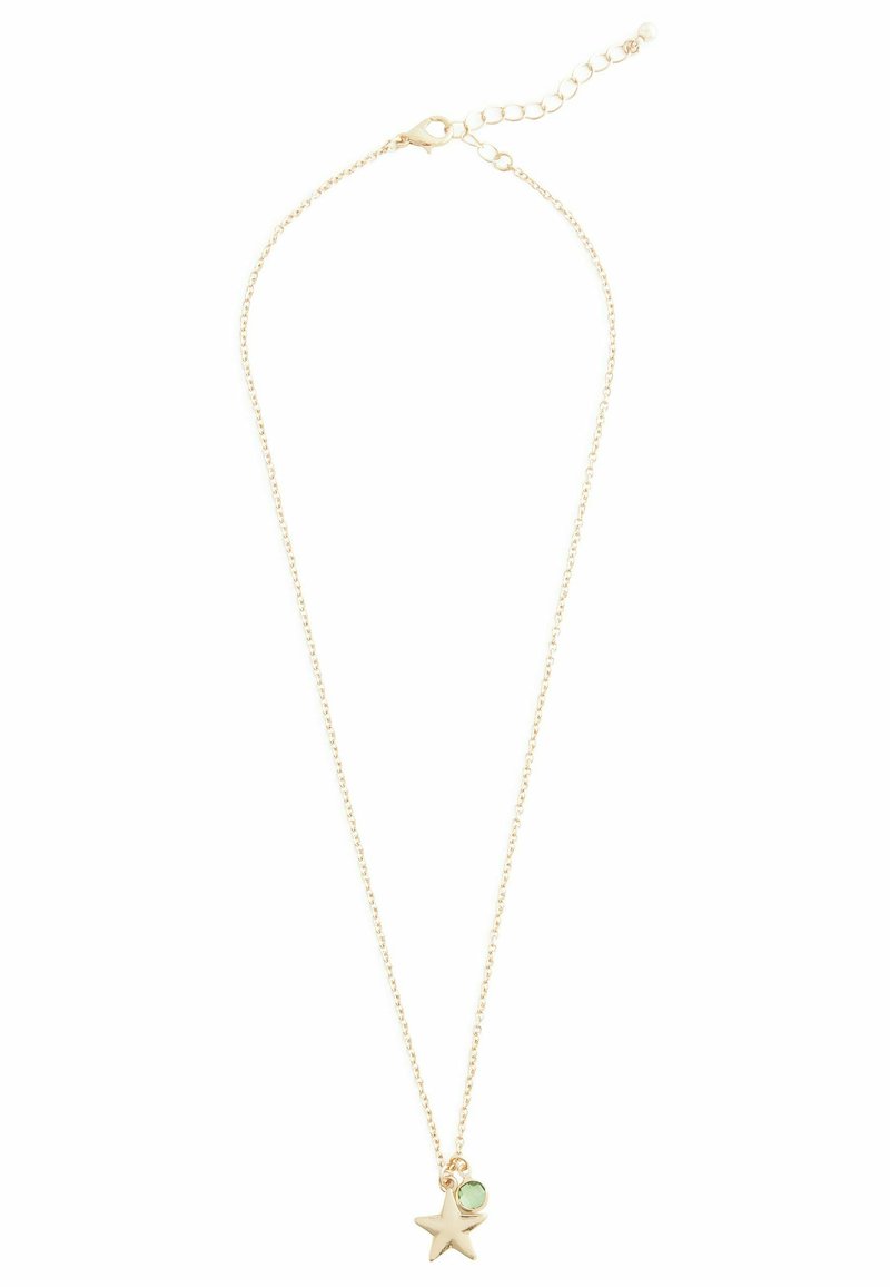 Next BIRTHSTONE - REGULAR FIT - Halskæder - gold tone august