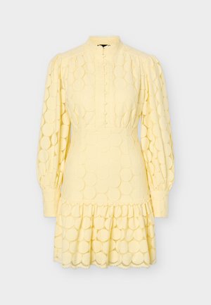 Bardot, REMY SPOT MINI DRESS - Abito a camicia - soft yellow